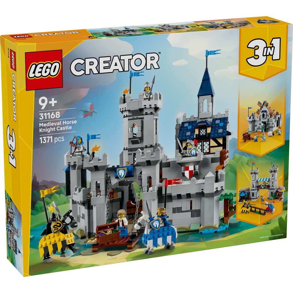 LEGO Creator 3-in-1: Medieval Horse Knight Castle (31168)