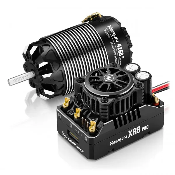 [HW38020433] Hobbywing Xerun XR8 Pro G3 Combo with 4268SD 2200kV G3 Motor Off-Road