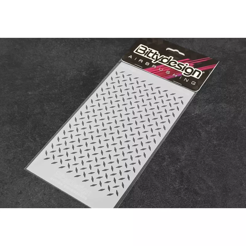[BDSTC-019] Bittydesign Vinyl stencil - Diamond Plate