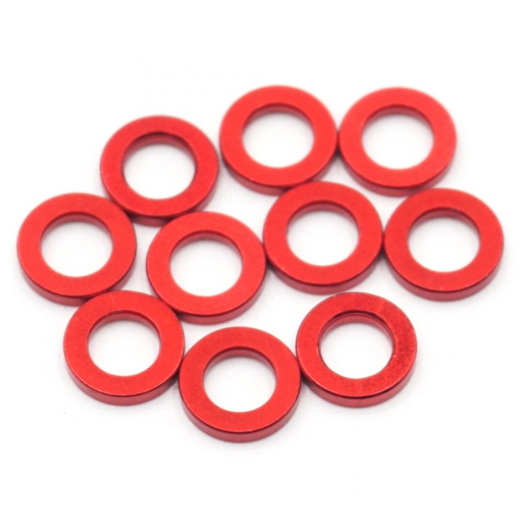 Xpress Aluminum Shim 3x5.5x1.0mm Red (x10) XP-10240