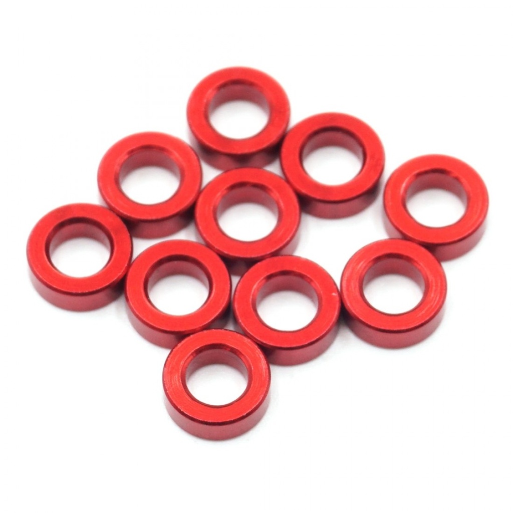 Xpress Aluminum Shim 3x5.5x2.0mm Red 10pcs