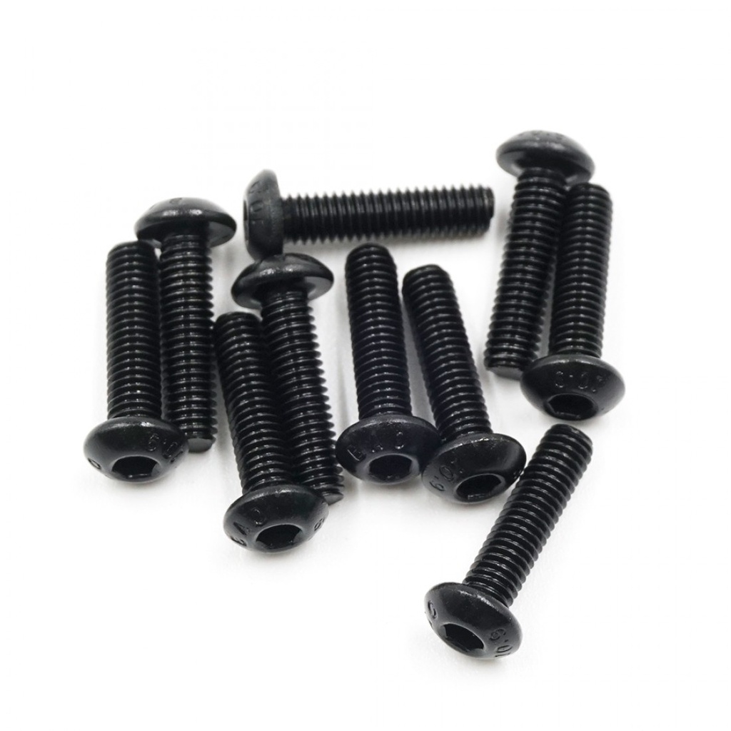 Xpress Button Head Hex Screw 3x12mm 10pcs