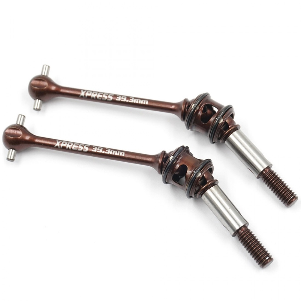 Xpress 39mm Spring Steel Double Joint Universal Shaft 2pcs For Execute Series Touring Chassis