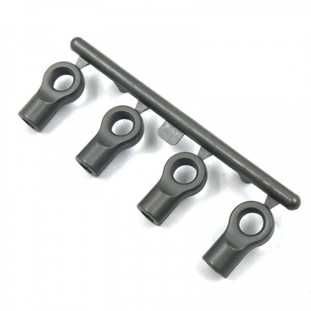 Xpress Grey Composite 4.8mm Flat Type Ball End 10mm 4pcs