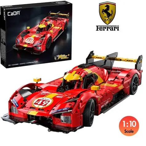 [C63008W] CaDA C63008W – Voiture de course WEC 499P « Blazing Flame » (1/10)