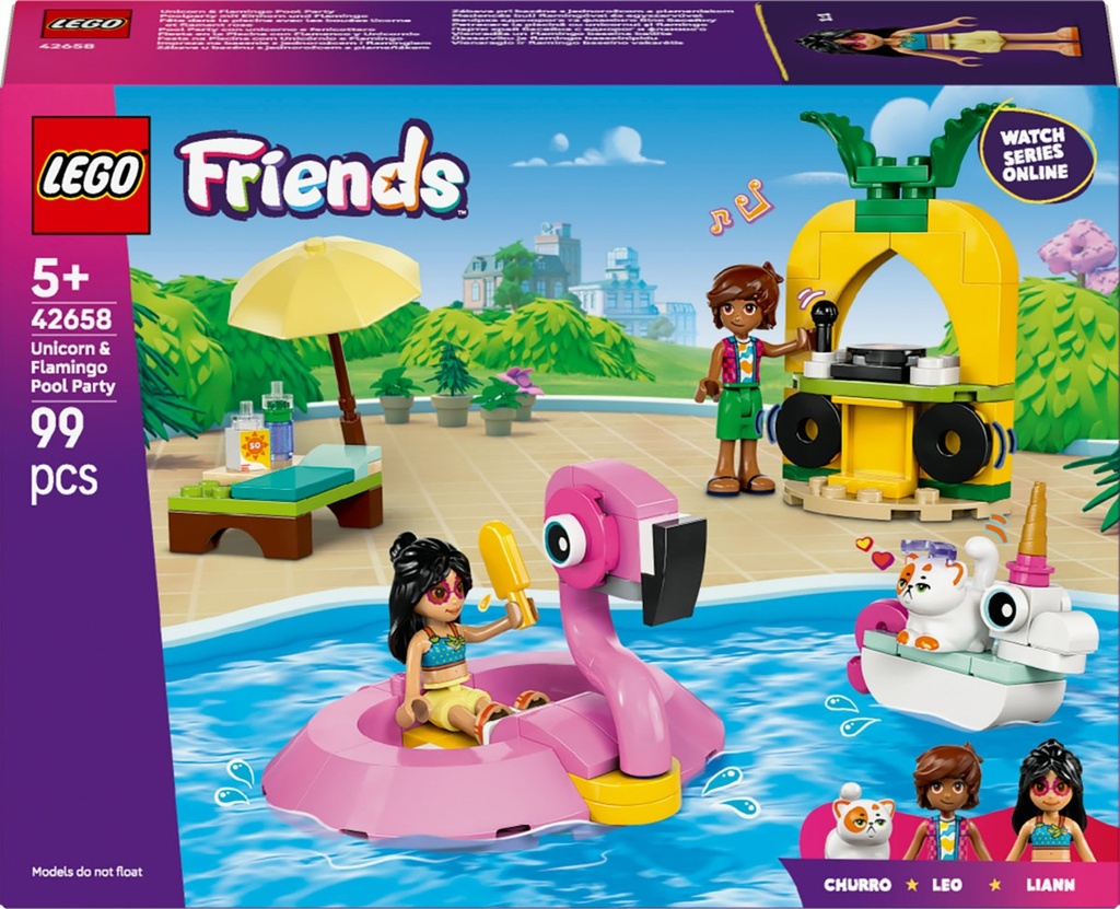 [42658] LEGO 42658  Friends Unicorn & Flamingo Pool Party