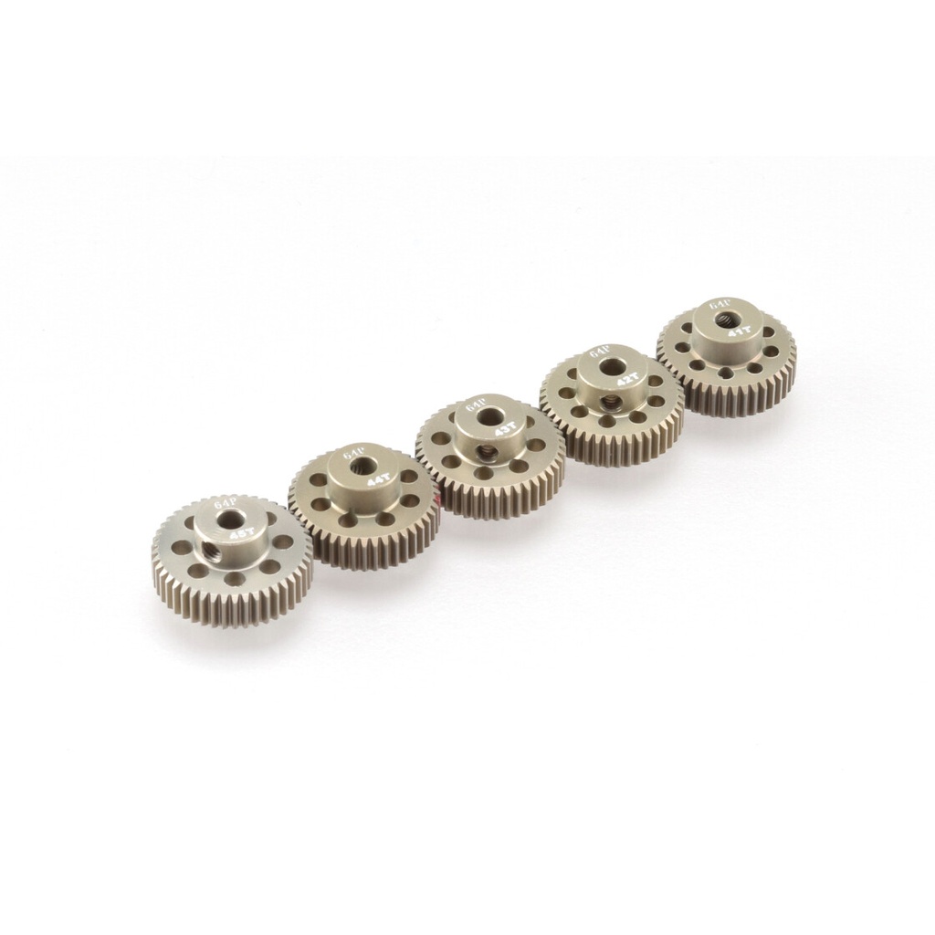 [RP-0111] Pignons moteur RUDDOG 64dp aluminium 41 à 45T (5 pcs)