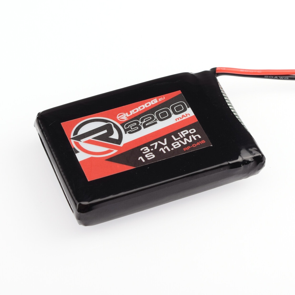 Pack émetteur LiPo Ruddog 1S 3,7 V 3200 mAh pour Sanwa MT-5 / MT-44