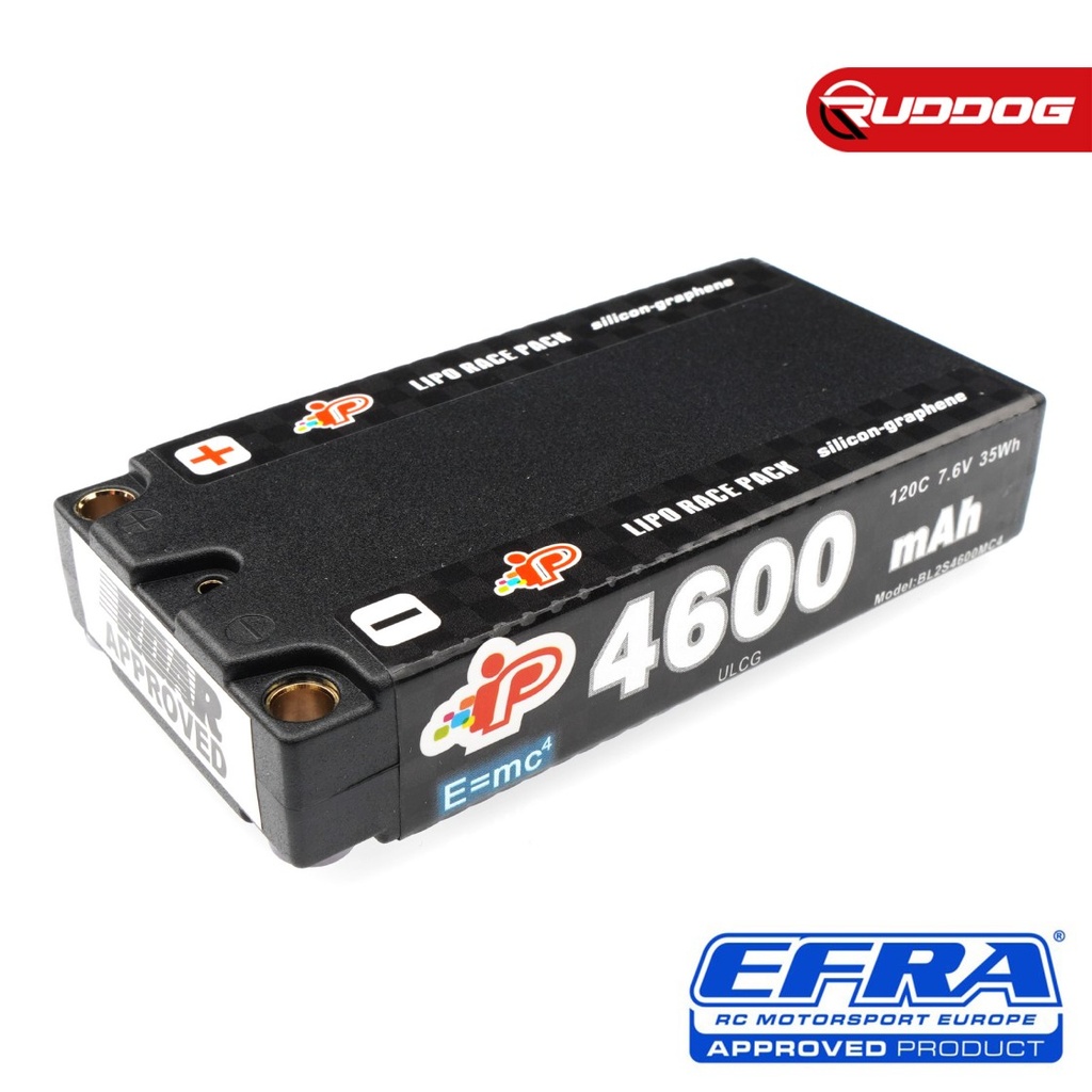 Intellect MC4 4600mAh 120C 7.6V Long Runtime LCG Graphene Shorty Pack LiHV IP-BL2S4600MC4