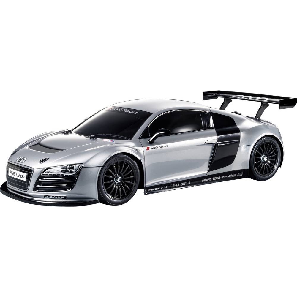 Tamiya TAM58749 1- 10 Scale Audi R8 LMS 2008 TT-02 Race Car