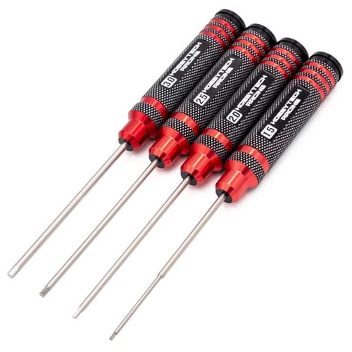 [HTR-411] Kit de 4 tournevis Rouge et Noir Allen 1.5/2/2.5/3mm