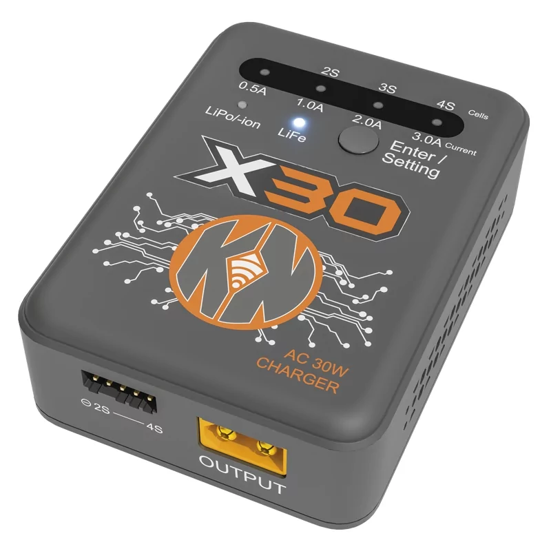 [KN-X30] Multi-chargeur AC 30W LiPo - Li ion - LiFe