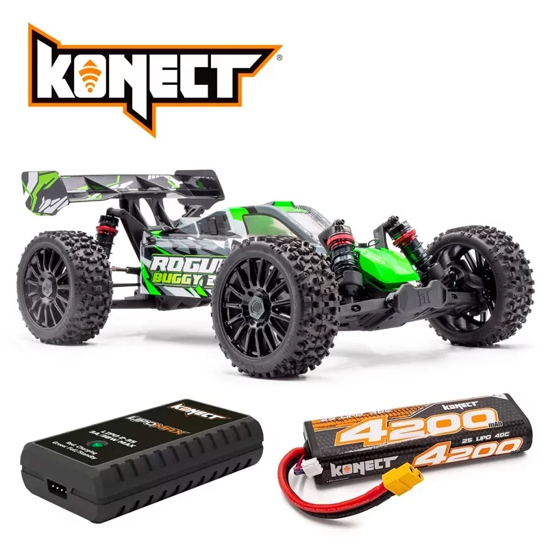 [1.ROGB.V2-01-PACK] Rogue Buggy 2.0 1/8ème Brushless Vert version PACK