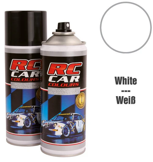 [RCC710L] RC Car Colours - Lexan Spray Weiß -groß- 400ml Lexanfarbe