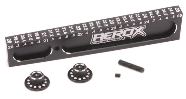 [AX015] Jauge de débattement Aerox – Touring 1/10 (jauge, roues et cales)