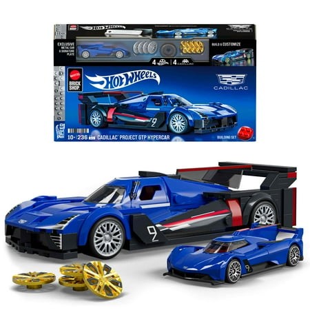 [249946] Mattel Brick Shop Hot Wheels Cadillac Project GTP Hypercar – maquette à construire 1/32 (236 pièces)