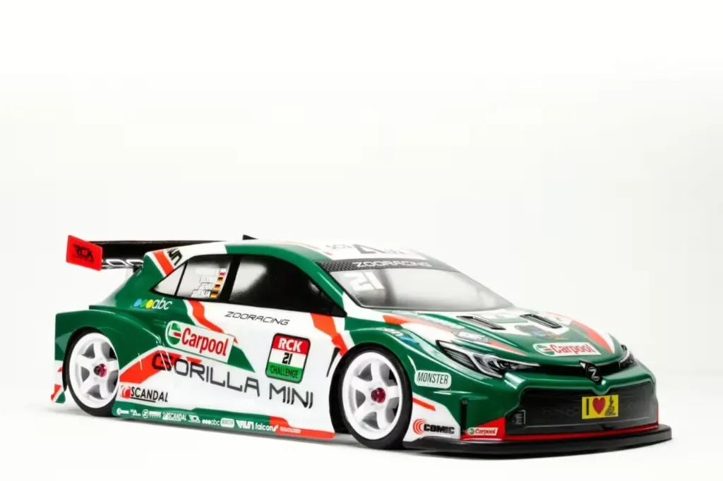[ZR-0021-05] ZooRacing Gorilla MINI 1:10 M-Chassis Body (clear) WB210/WB225 0,5mm - ULTRALITE