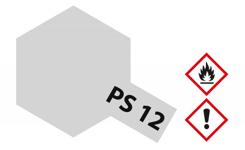 Peinture Lexan Tamiya PS-12 Argent – bombe 100 ml