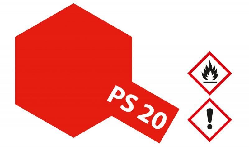 PS-20 Neon Rot Polycarbonat 100ml