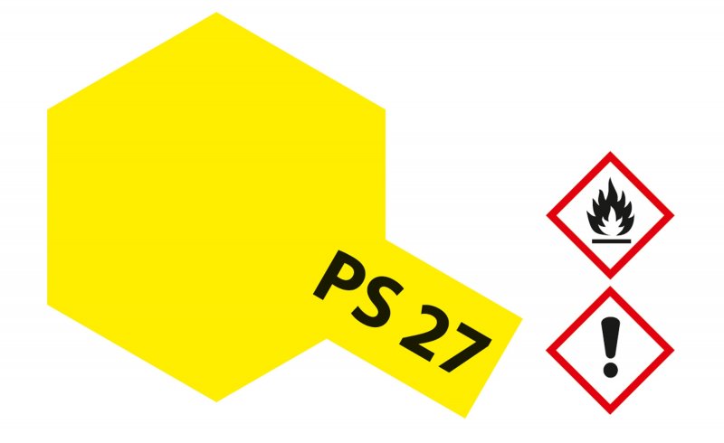 Tamiya Polycarbonate Spray Paint (100ml) - Fluorescent Yellow