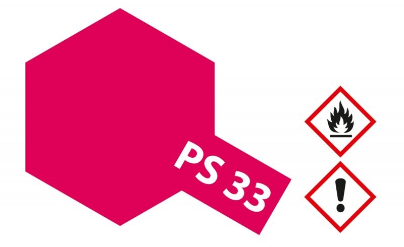 Peinture Lexan Tamiya PS-33 Rouge cerise – bombe 100 ml