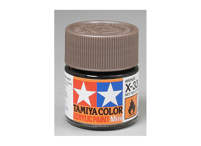 Tamiya Acrylic Gloss Paint (10ml) - Bronze