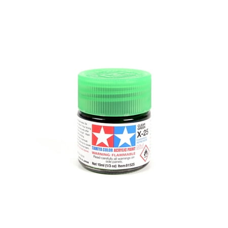 Tamiya Acrylic Mini X-25 Clear Green 10mL Paint 81525