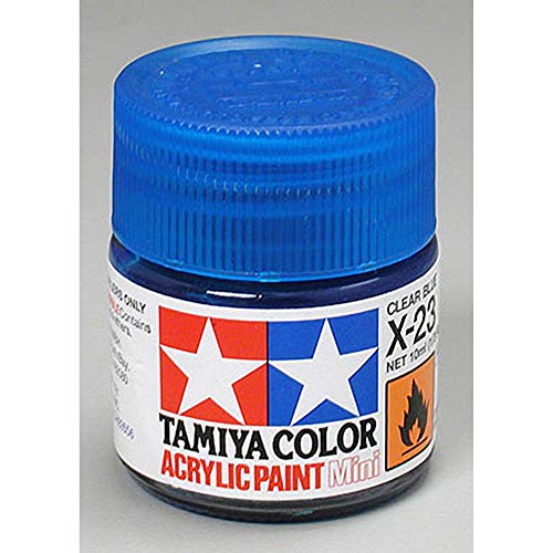 [X23] Tamiya Acrylic Mini X-23 Clear Blue 10mL Paint 81523