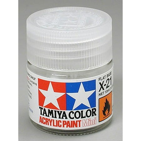 [X21] Tamiya Acrylic Mini X-21 Flat Base 10mL Paint 81521