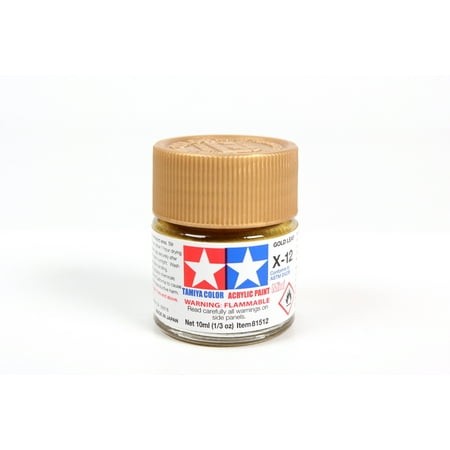 [X12] Tamiya Acrylic Mini X-12 Gold Leaf 10mL Paint 81512