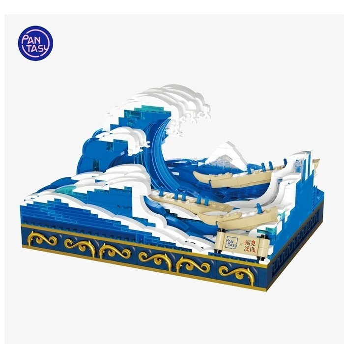 294994 Kanagawa Surfing Building Bricks Set