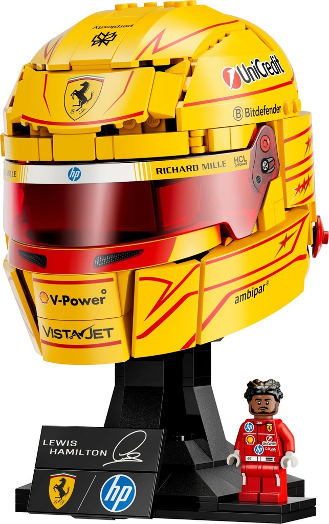LEGO Editions Scuderia Ferrari HP Lewis Hamilton Helmet Construction Set 43022