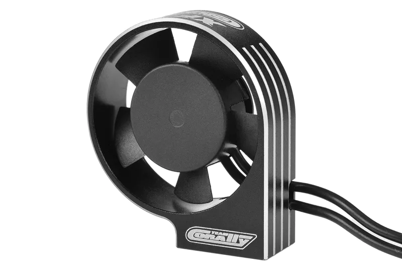 [C-53115-2] Team Corally - Ventilateur de refroidissement ultra haute vitesse XF-30 avec connecteur BEC - 30mm - Noir - Argent