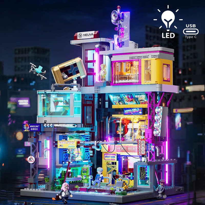 [LB17005] Lumibricks Cyberpunk Neoncity 17005 Game Stack