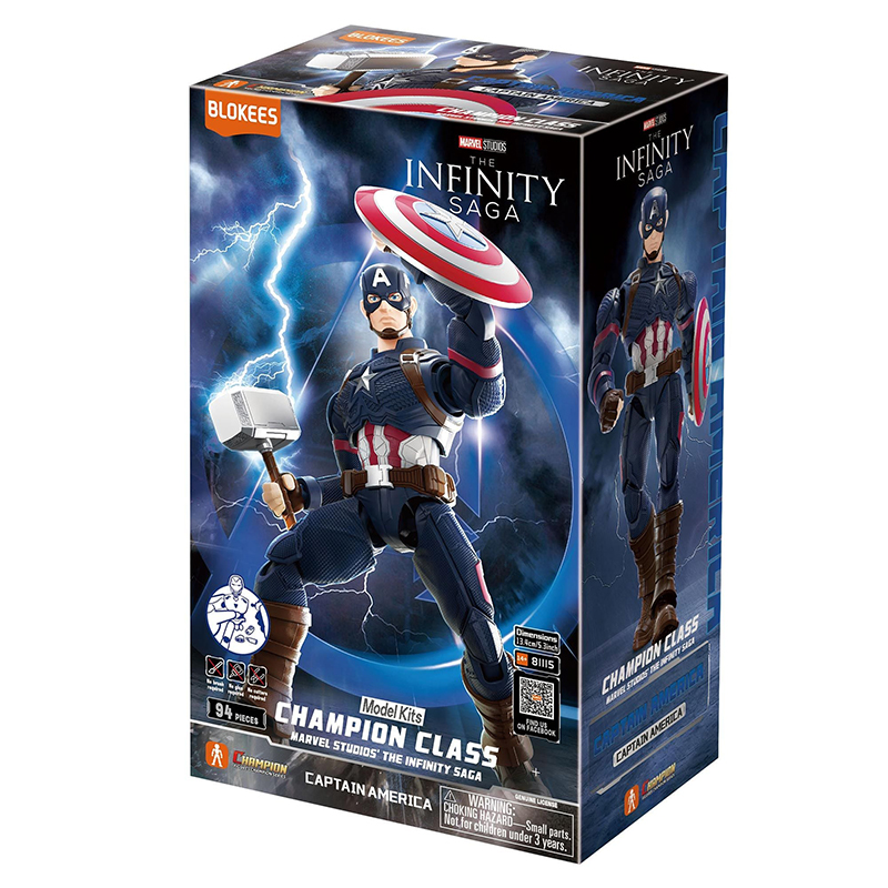 Blokees Marvel Champion Class 03 Captain America – maquette à monter