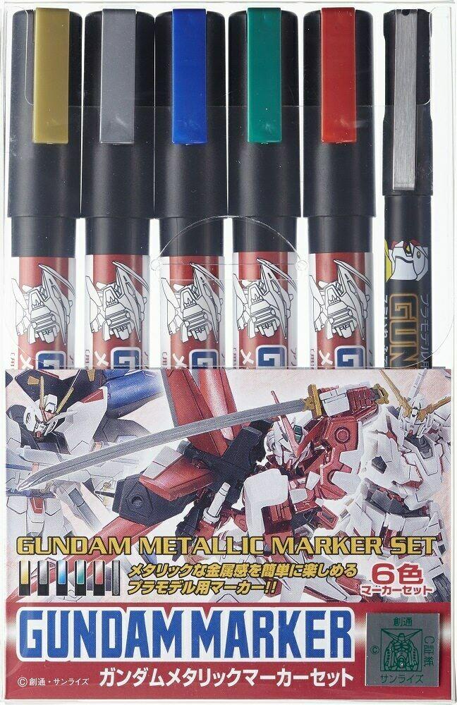 [185132] GUNDAM - Gundam Marker GMS-121 Metallic Set