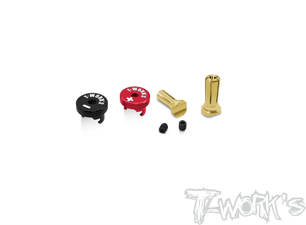 [RA-040-5L-RB] T-Works 5mm PK -13mm (Set) (Rouge / Noir)